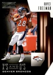 2018 Panini Playbook X's and O's Royce Freeman #22 card