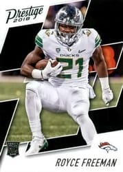 2018 Panini Prestige Base Set Royce Freeman #222 card