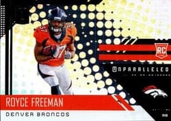 2018 Panini Unparalleled Base Set Royce Freeman #249 card