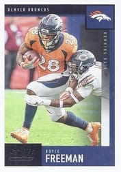 2020 Score Base Set Royce Freeman #128 card