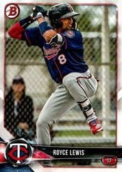 2018 Bowman Draft Base Set Royce Lewis #BD-87 card