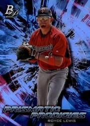 2018 Bowman Platinum Prismatic Prodigies Royce Lewis #PPP-10 card