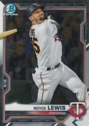 2021 Bowman Chrome Prospects Royce Lewis #BCP-63 card