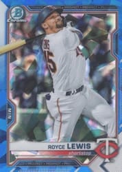 2021 Bowman Sapphire Edition Base Set Royce Lewis #BCP-63 card