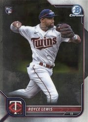 2022 Bowman Chrome Base Set Royce Lewis #92 card