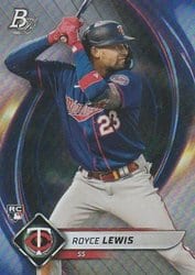 2022 Bowman Platinum Base Set Royce Lewis #34 card