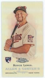 2022 Topps Allen & Ginter Chrome Mini Rookie Design Variations Royce Lewis #RDV-13 card
