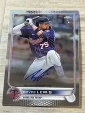 2022 Topps Chrome Rookie Autographs Royce Lewis #RA-RL card