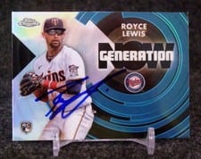 2022 Topps Chrome Update Generation Now Autographs Royce Lewis #GNC-12 card
