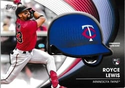 2022 Topps Update Commemorative Batting Helmets Royce Lewis #BH-RL card