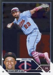 2023 Topps Chrome Base Set Royce Lewis #51 card