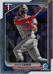 2024 Bowman Chrome Base Set Royce Lewis #2 card