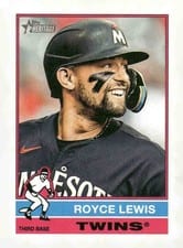 2025 Topps Heritage Royce Lewis #138 card