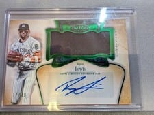 2026 Topps Tier One Autographed Tier One Jumbo Relics Royce Lewis #AT1JR-RL card