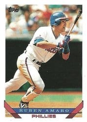 1993 Topps Base Set Ruben Amaro #43 card