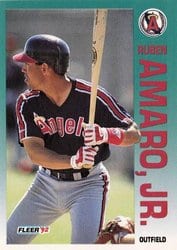 1992 Fleer Base Set Ruben Amaro, Jr. #52 card