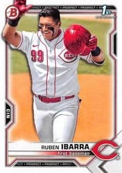 2021 Bowman Draft Base Set Ruben Ibarra #BD-189 card