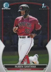 2023 Bowman Chrome Prospects Ruben Santana #BCP-42 card