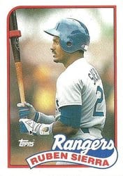 1989 Topps Base Set Ruben Sierra #53 card