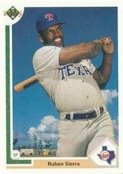 1991 Upper Deck Base Set Ruben Sierra #455 card