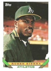 1993 Topps Base Set Ruben Sierra #440 card
