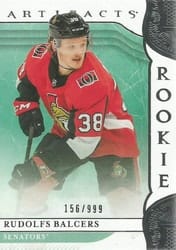 2019-20 Upper Deck Artifacts Base Set Rudolfs Balcers #162 card