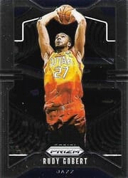 2019-20 Panini Prizm Base Set Rudy Gobert #168 card