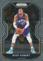 2020-21 Panini Prizm Base Set Rudy Gobert #53 card