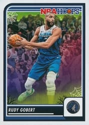 2023-24 Hoops Haunted Hoops Base Set Rudy Gobert #52 card