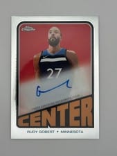 2023-24 Topps Chrome 1972 Topps Autographs Rudy Gobert #TA-RG card