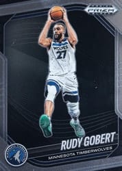 2024-25 Panini Prizm Black Base Set Rudy Gobert #30 card