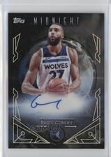 2025-26 Topps Midnight Midnight Sun Signatures Rudy Gobert #MS-RG card