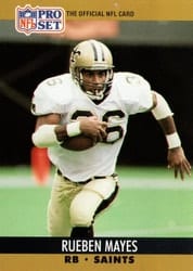 1990 Pro Set Base Set Rueben Mayes #764 card