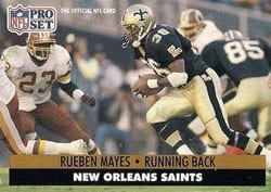 1991 Pro Set Base Set Rueben Mayes #240 card