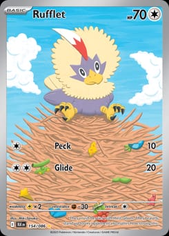 Black Bolt Rufflet #154 card