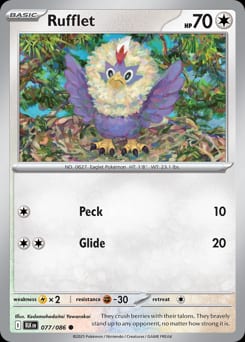 Black Bolt Rufflet #77 card