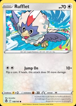 Silver Tempest Rufflet #148 card