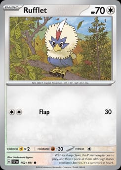 Surging Sparks Rufflet #152 card