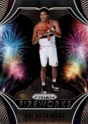 2019-20 Panini Prizm Fireworks Rui Hachimura #29 card