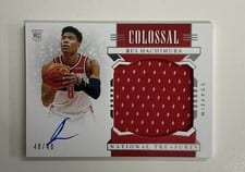 2019 Panini National Treasures Rui Hachimura #140 card