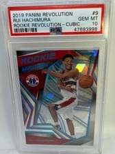 2019 Panini Revolution Rookie Revolution Rui Hachimura Cubic #9 card