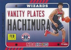 2020-21 Hoops Vanity Plates Rui Hachimura #24 card