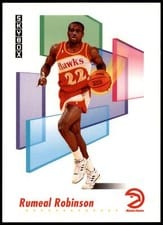 1991-92 SkyBox Base Set Rumeal Robinson #8 card