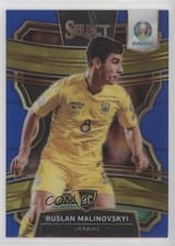 2020 Panini Select UEFA Euro Ruslan Malinovskyi Blue Prizm #43 card