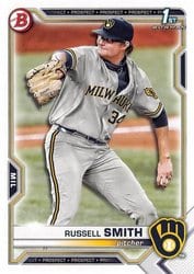 2021 Bowman Draft Base Set Russell Smith #BD-113 card