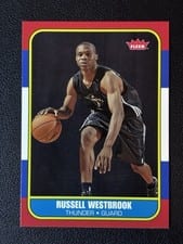 Russell Westbrook 2008 Fleer 1986-87 Rookies card