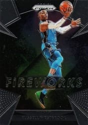 2018-19 Panini Prizm Fireworks Russell Westbrook #2 card
