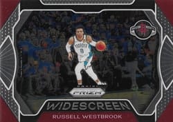 2019-20 Panini Prizm Widescreen Russell Westbrook #9 card