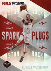 2020-21 Hoops Spark Plugs Russell Westbrook #14 card