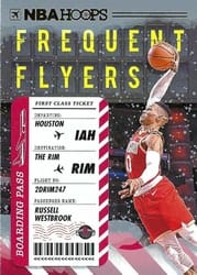 2020-21 Hoops Winter Frequent Flyers Russell Westbrook #11 card